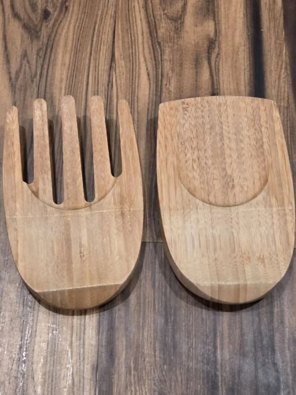 Pampered Chef # 2288 Bamboo Salad Claws Wood Salad Serving Tongs